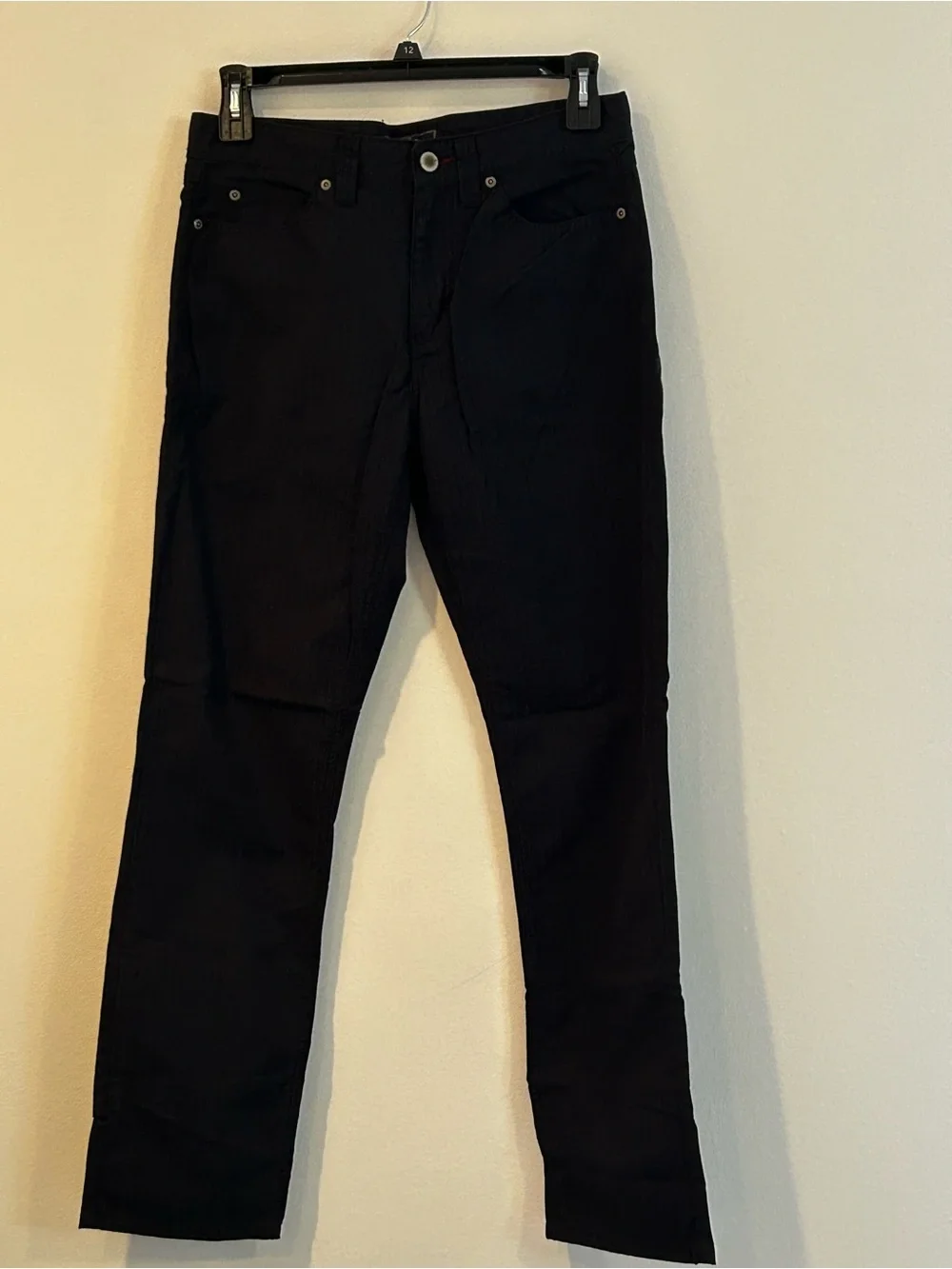 Men's Halsey Black Chino Pants - Straight Fit Essential 32x31